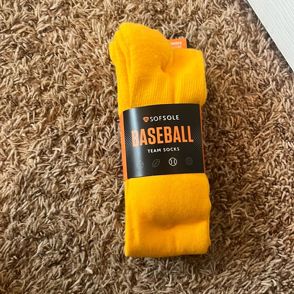 Brand new baseball socks size large